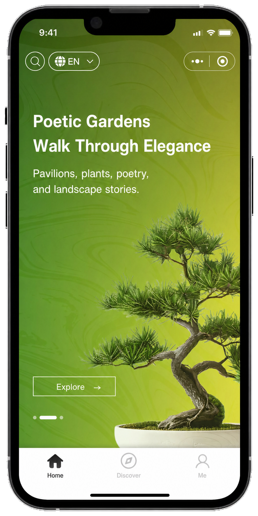 Garden AI guide product mockup