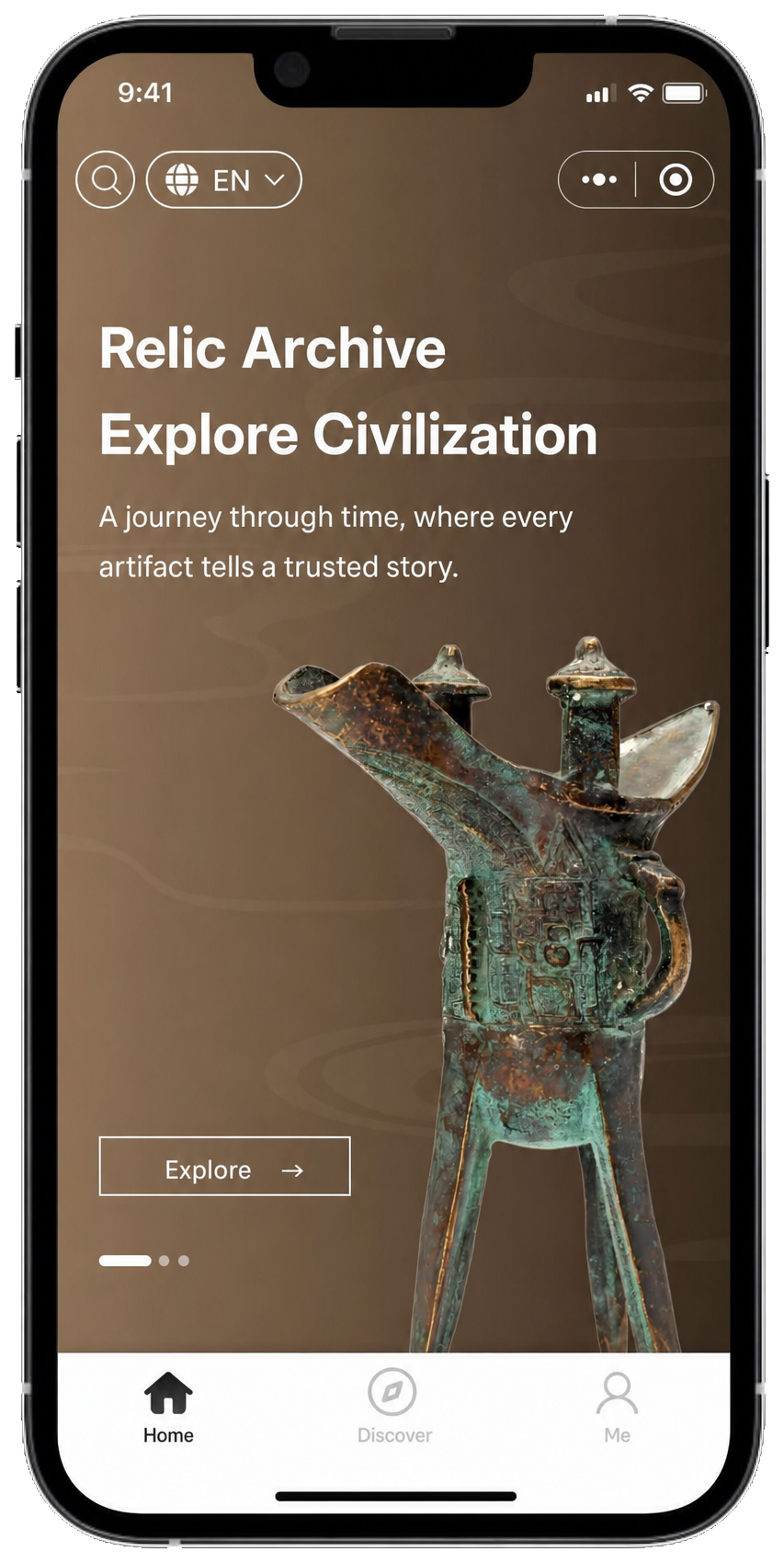 Museum AI guide product mockup